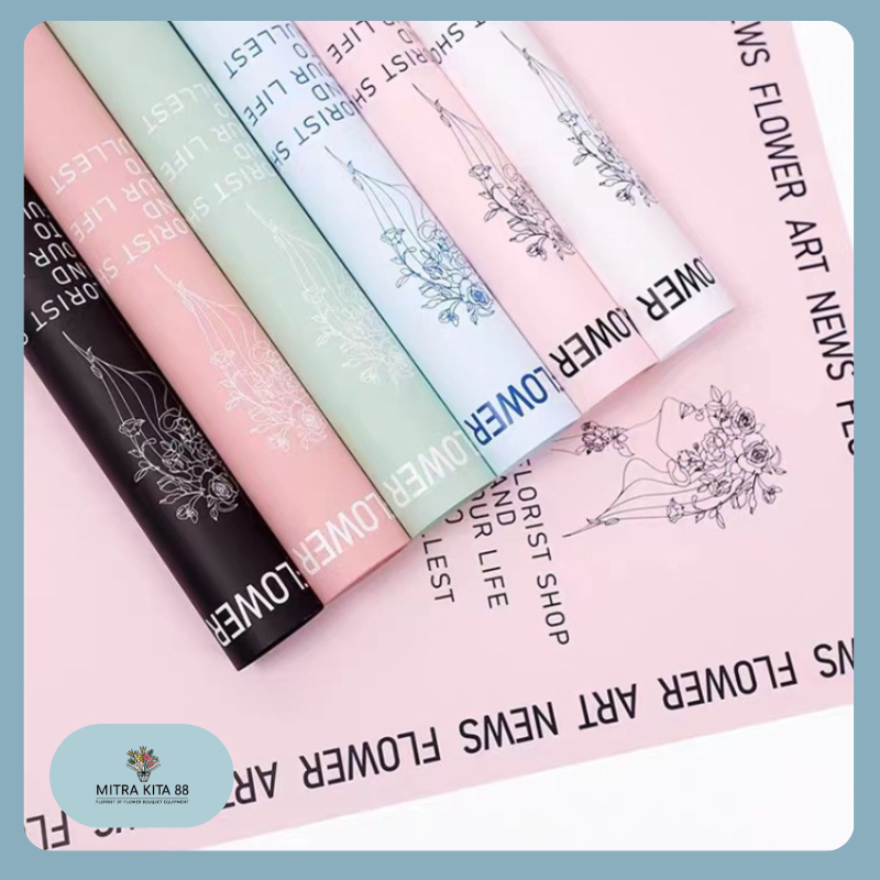 

Isi 20 LEMBAR Kertas Buket Bunga Wisuda Anniversary Romantis Gift Cellophane News Flower Wrapping Paper KB112