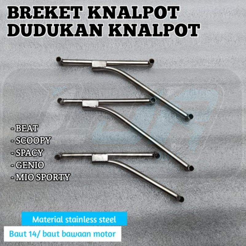 BREKET KNALPOT/ DUDUKAN KNALPOT MOTOR BEAT SCOOPY GENIO SPACY