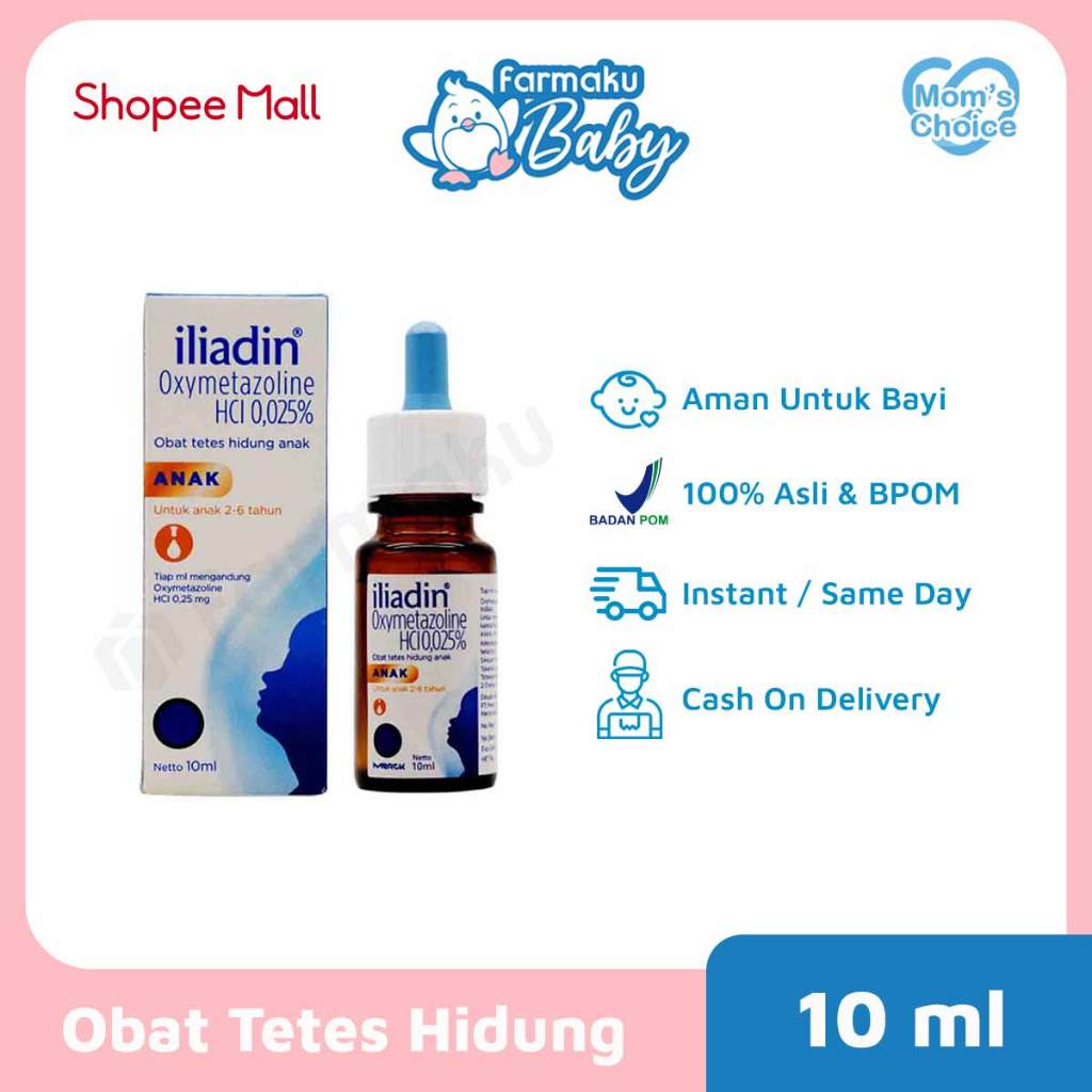 Iliadin Anak 10 ml - Obat Tetes Hidung - Nasal Drop