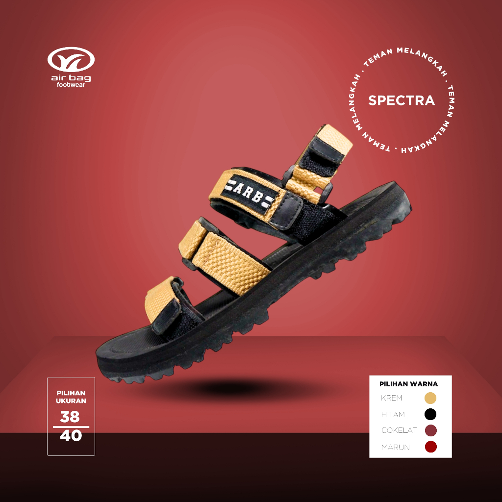 SPECTRA Airbag Footwear | Sandal Gunung Pria / Wanita Sandal Outdoor Unisex Sandal Travelling Casual