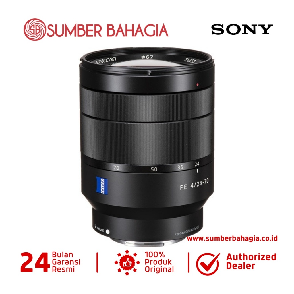 Sony FE 24-70 mm F4 T FE ZA OSS Lensa