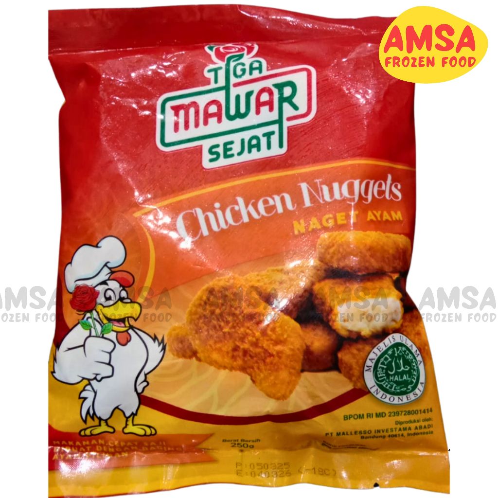 

Tiga Mawar Sejati Chicken Nugget 250g