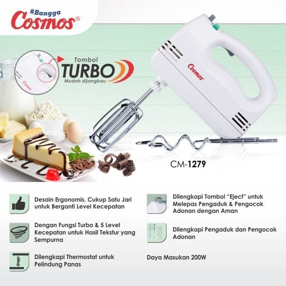Mixer Hand Cosmos Cm-1279 / Mixer Cosmos Cm 1279