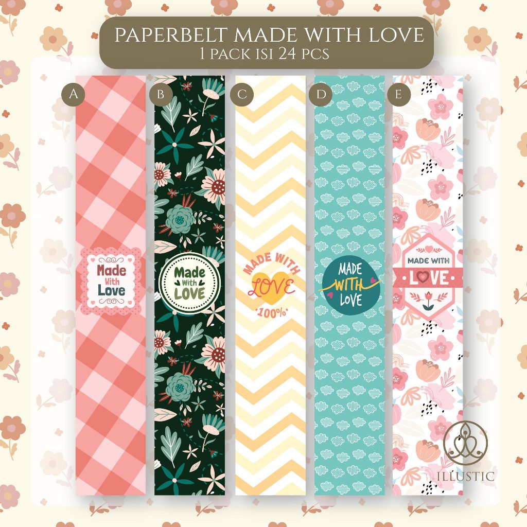 

Paper Belt Sleeve Sabuk Kertas Made With Love Homemade