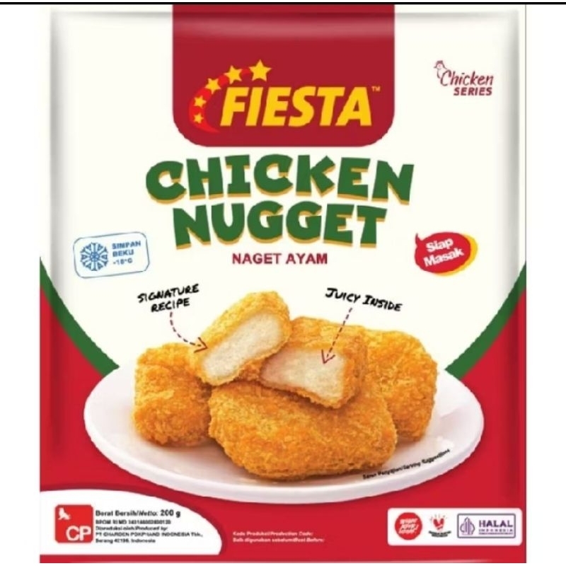 

Fiesta Chicken Nugget 400gr / Fiesta / Chicken Nugget / Fiesta Nugget / Nugget Fiesta / Nugget Ayam / Fiesta Nugget / Naget Ayam / Fiesta Naget
