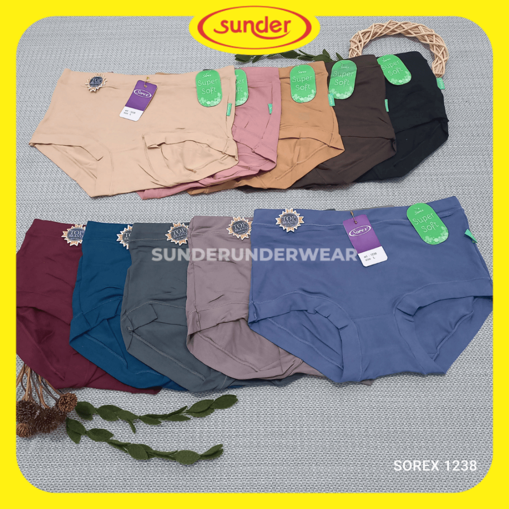 1PCS Celana Dalem Sorex 1238 Celana Sorex Wanita Cd Polos M L XL XXL EL QL Dewasa