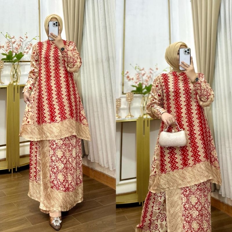 NEW ARRIVAL ✓✓SET ROK BATIK VISCOSE PREMIUM (SEMI SUTRA) ORIGINAL AKA