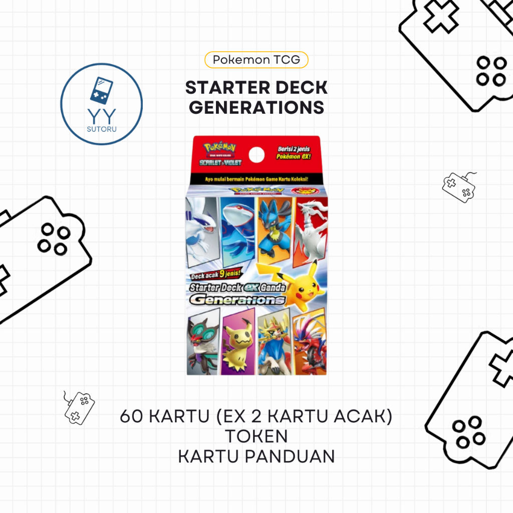 Pokemon TCG Starter Deck Generations ex Kartu Pokemon Indonesia Scarlet Violet