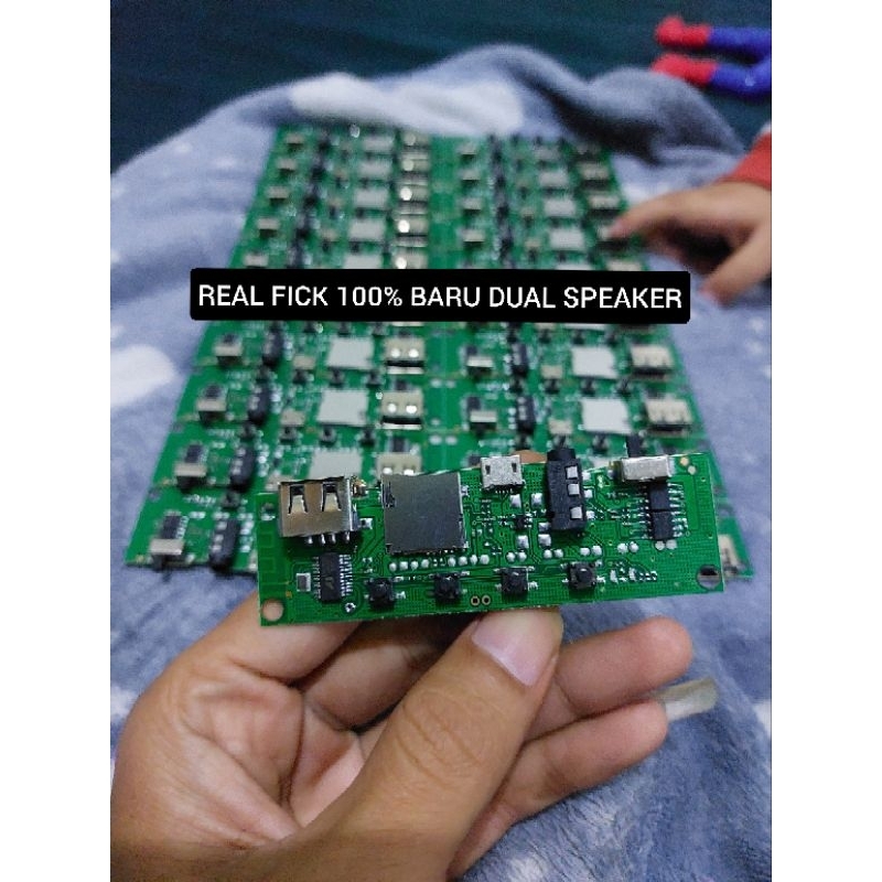 SESUAI POTO MODUL SPEKER STEREO BLUETOOTH MP3 AUDIO DUAL SPEAKER FM RADIO AUX