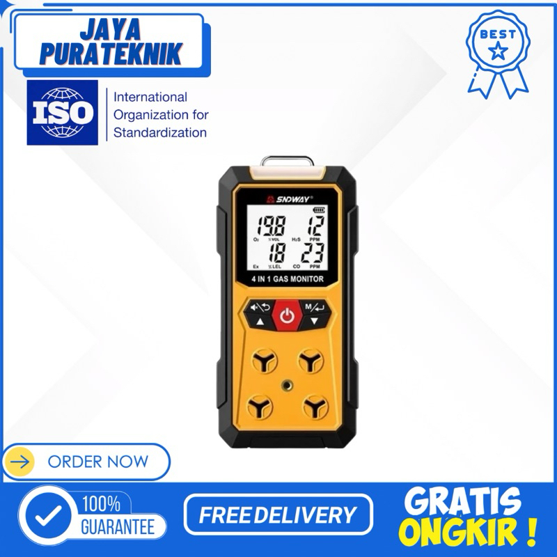 SNDWAY SW-7500A 4in1 gas detector toxic carbon monoxide combustible