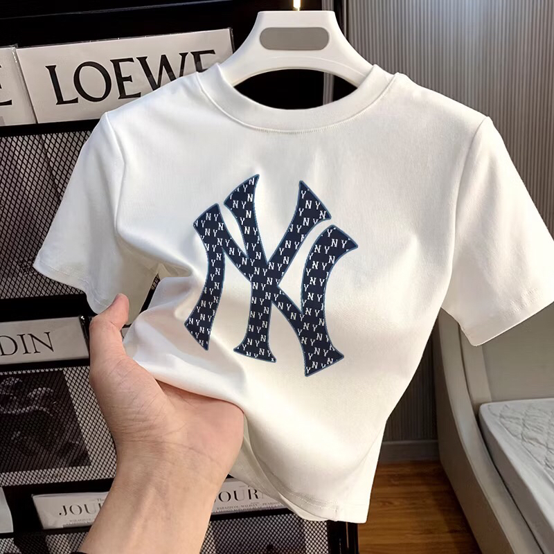 tshirt NY kaos cewe NY crop korea