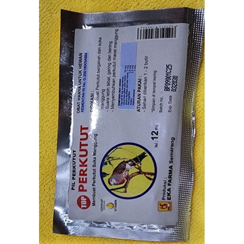 1 saset top perkutut pil perkutut suka manggung suara bening panjang by eka