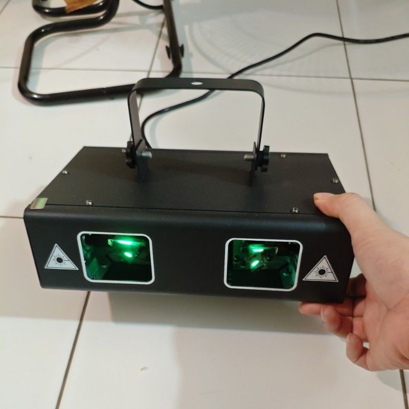 lampu disko laser dua mata