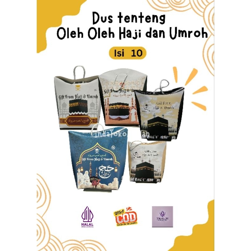 

DUS TENTENG HAJI UMROH ISI 10 DUS SOUVENIR OLEH OLEH HAJI DAN UMROH OLEH OLEH KEKINIAN MURAH