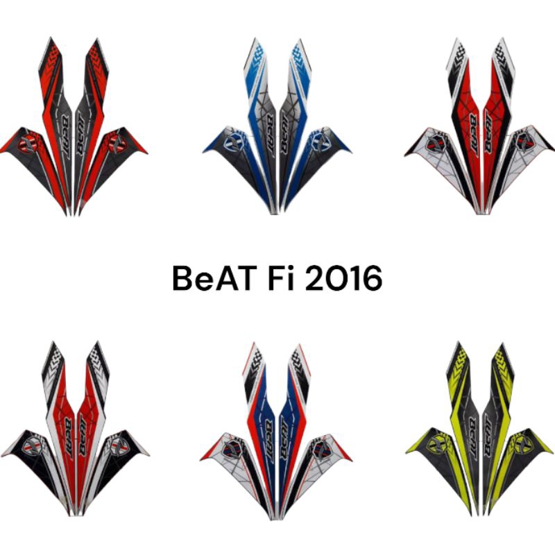 stiker striping skotlet lis body motor honda beat fi cbs tahun 2016