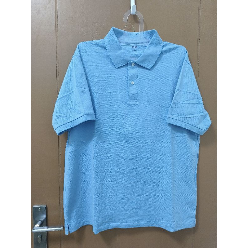 Polo Shirt Uniqlo Biru Original XXL