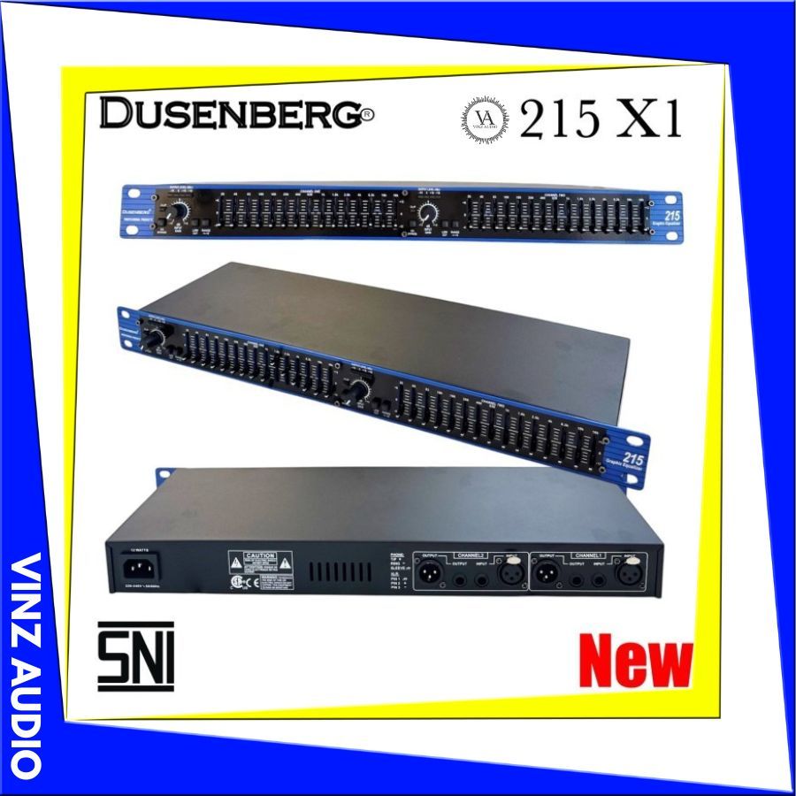 Audio Equalizer Graphic Dusenberg 215 XL X1 | Dusenberg Original 2x15 Channel | Resmi garansi 2 tahu