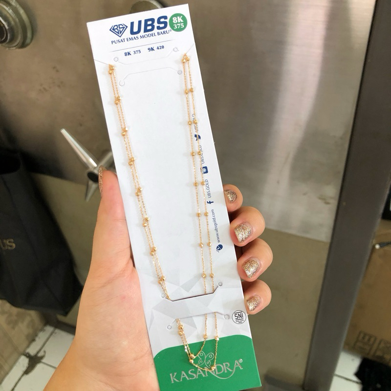 L15- KALUNG JEDAR 2LAYER UBS 3.37GR KADAR 375 PANJANG 40CM
