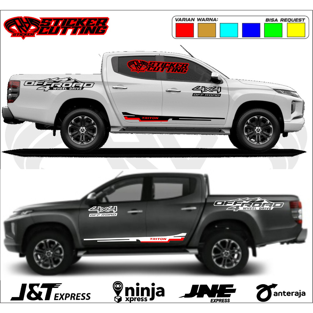 TERMURAH sticker stiker triton sticker mobil mitsubishi triton