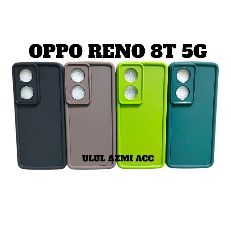 Case Matte Rose Hp Oppo Reno 8T 5G Softcase Pelindung Kamera