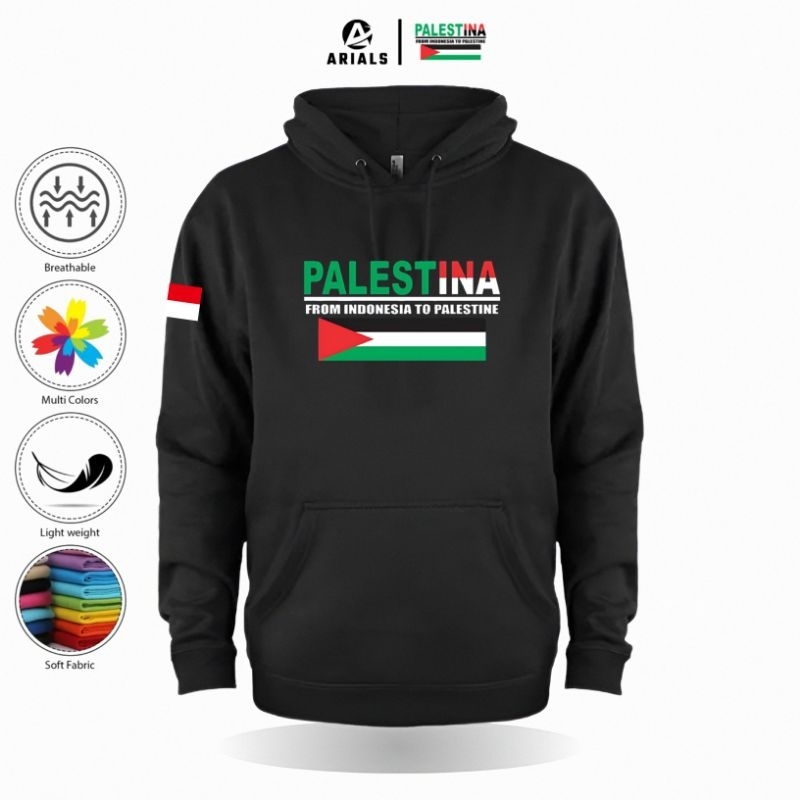 Arials Hoodie Sweater Palestina From Indonesia to Palestina