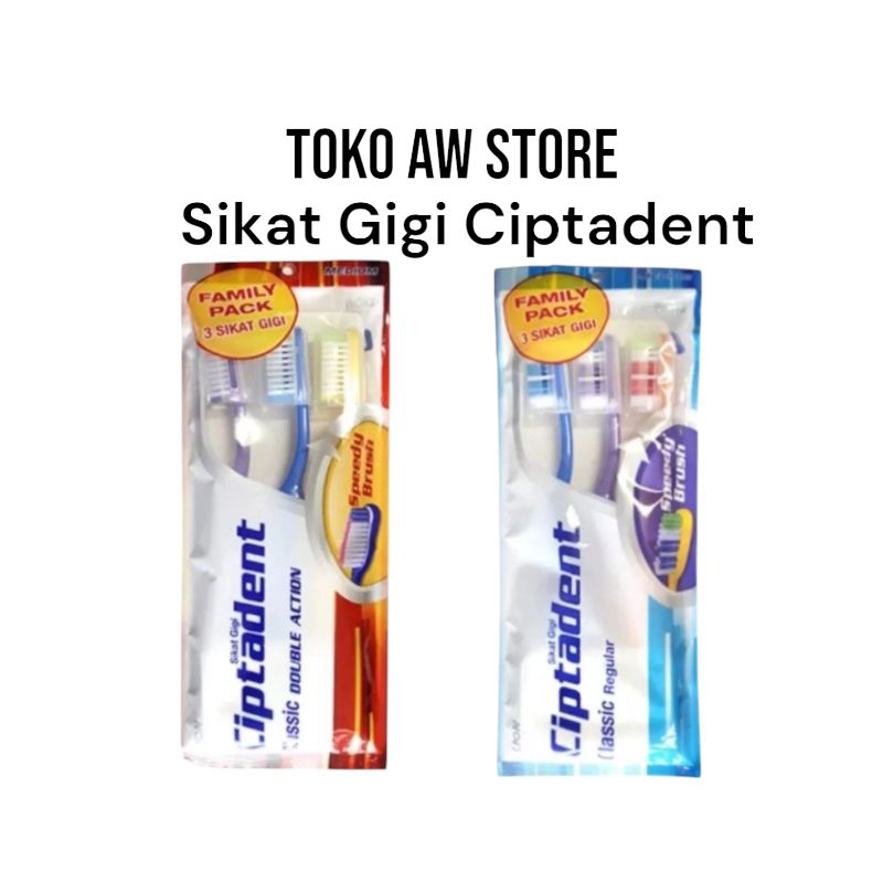 Sikat Gigi Ciptadent isi 3 Sikat Gigi Murah