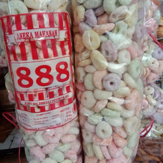 

Telur Gabus Donat Warna Kemasan 1 kg