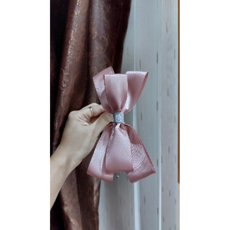 bando bunga besar satin premium