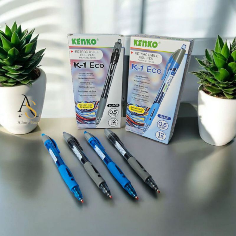

Pulpen/Ballpoint/ pen gel Kenko K-1 Eco 1 pack isi 12 pcs