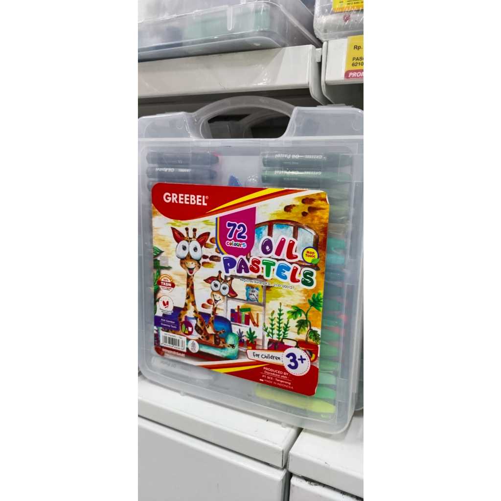 

GREEBEL Crayon Krayon KIDS OIL PASTEL 72 Warna / Crayon Greebel / Krayon 72 Warna / Crayon Aman untuk Anak