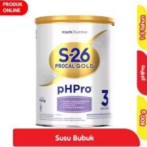 

S26 PROCAL GOLD pHPro SUSU PERTUMBUHAN ANAK 1 - 3 TAHUN 800 GRAM