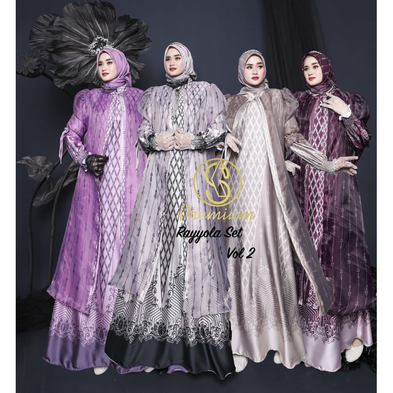 RAYOLLA SET VOL 2 BY SOEKHA PREMIUM / DRESS MUSLIMAH / BAJU SYARI BRANDED / GAMIS PESTA MEWAH