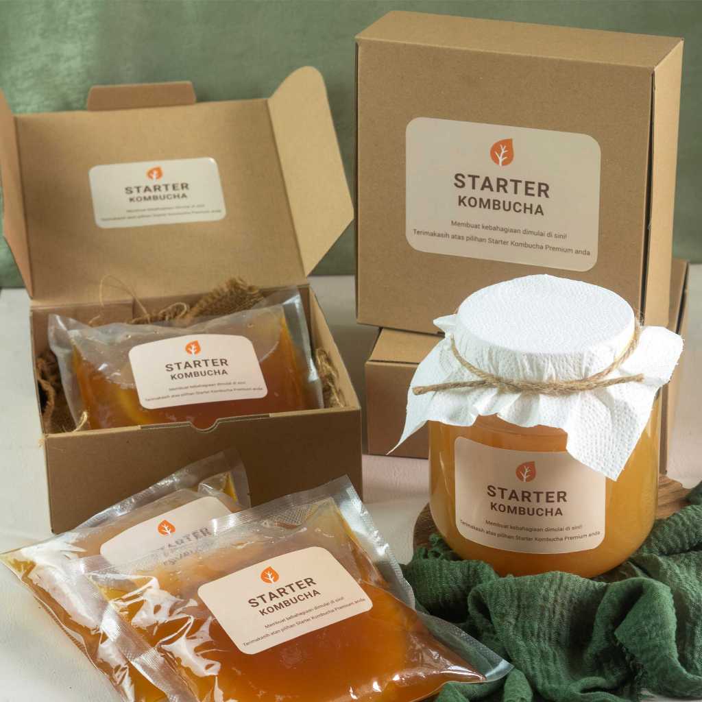 

Ay00! Paket Starter Kombucha + SCOBY Bisa Untuk 2 Liter Bonus Buku Panduan Homemade