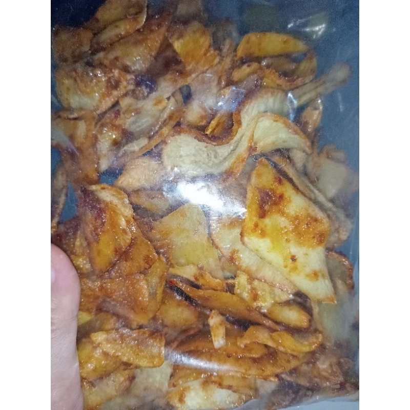 

keripik singkong pedes dan renyah