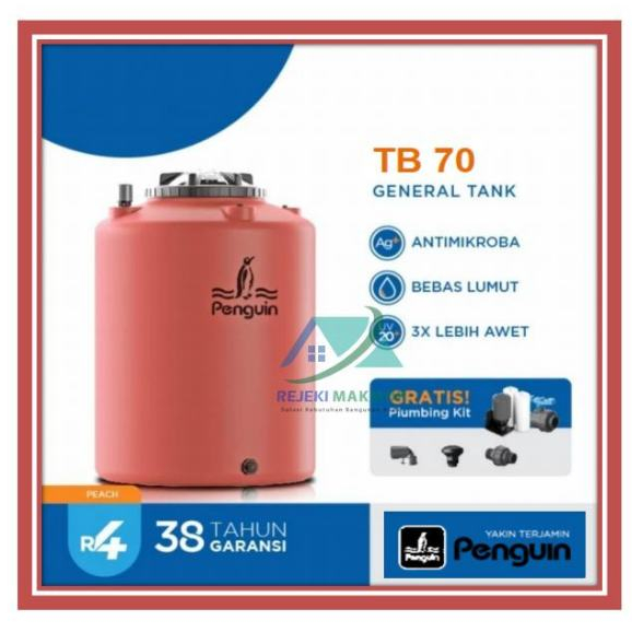 Toren Air Penguin 650 liter TB 70 - Tangki Toren Tandon Air Kapasitas 650 liter - Retro Color