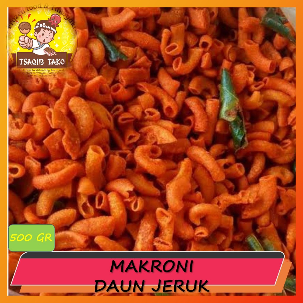 

makaroni pipa pedas daun jeruk 500 GR MAKRONI