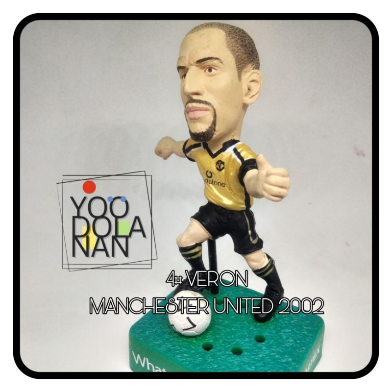 4# VERON - MANCHESTER UNITED 2002 CORINTHIAN CALTEX FIGURE PEMAIN BOLA