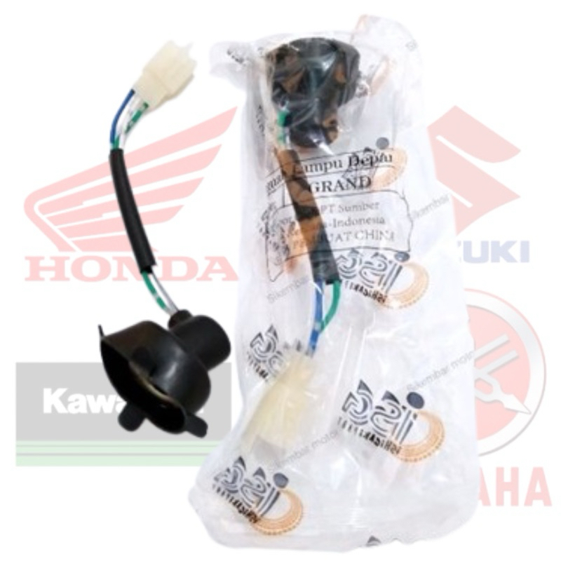 FITTIG LAMPU COP LAMPU MOTOR SOKET HONDA ISG KABEL BINTIK SERAT BESAR GRAND BEAT KHARISMA SUPRA X 12