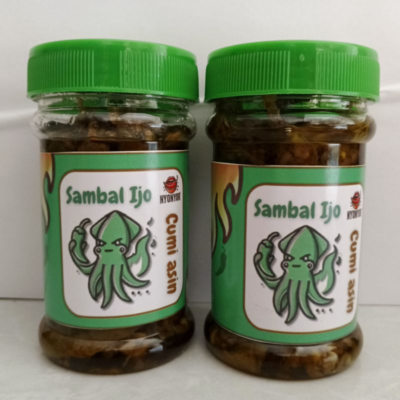 

Sambal terasi Ijo Cumi asin 150g - Nyonyor