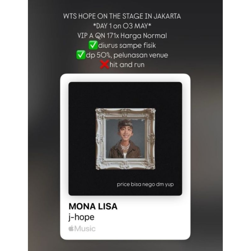 Tiket Konser JHOPE BTS ON THE STAGE JAKARTA