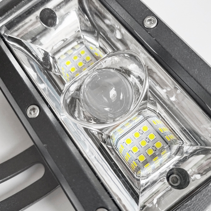 RB (Lampu kuning dua warna + lampu putih) Lampu sorot laser lensa 120w lampu sorot mobil LED strip