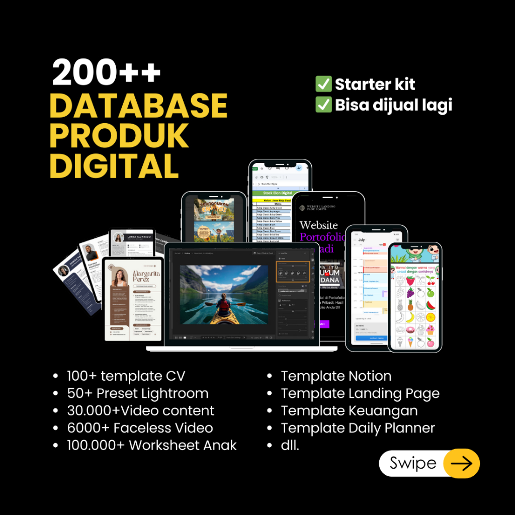 200+ Database Produk Digital