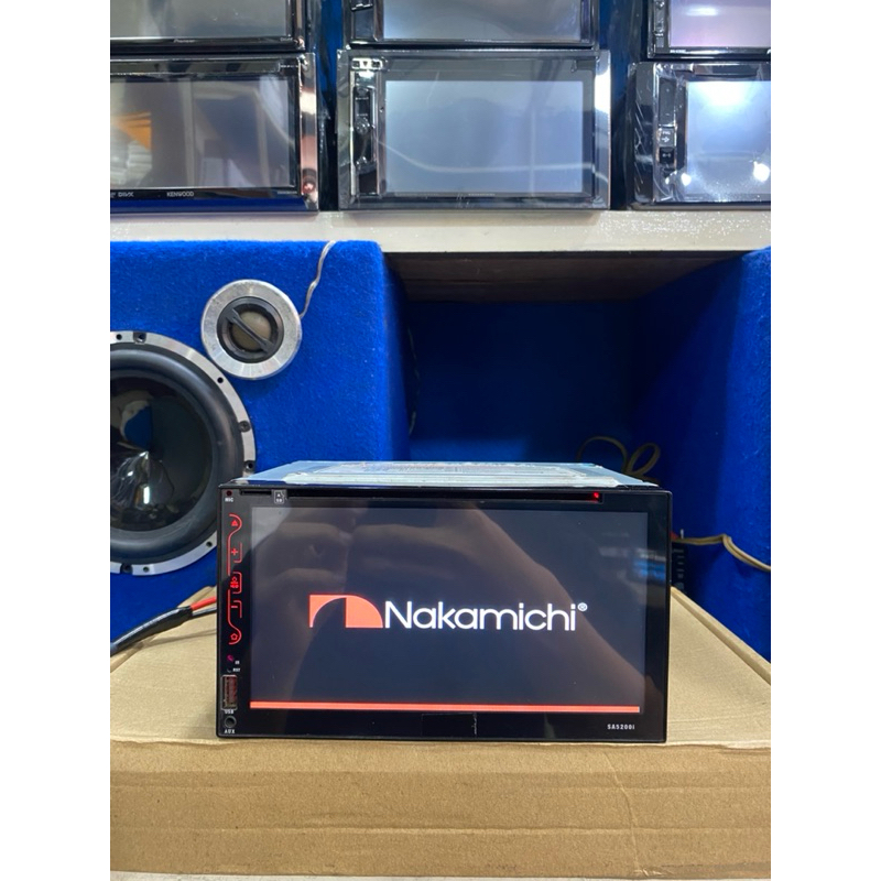 head unit double din merk nakamichi ukuran 7 inch