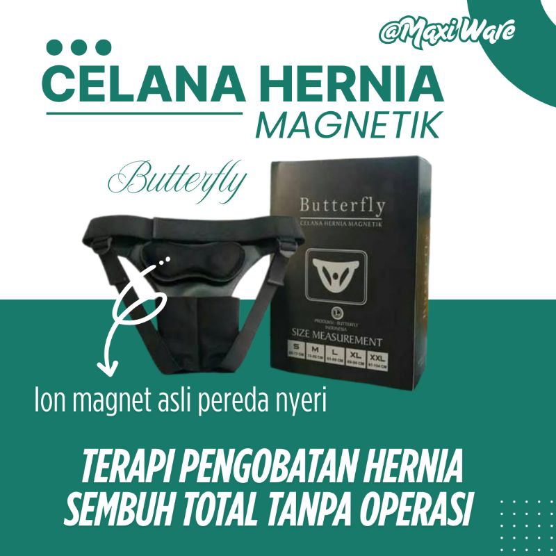 Celana Hernia Pria Obat Turun Berok Celana Terapi Hernia Butterfly Magnetik Original