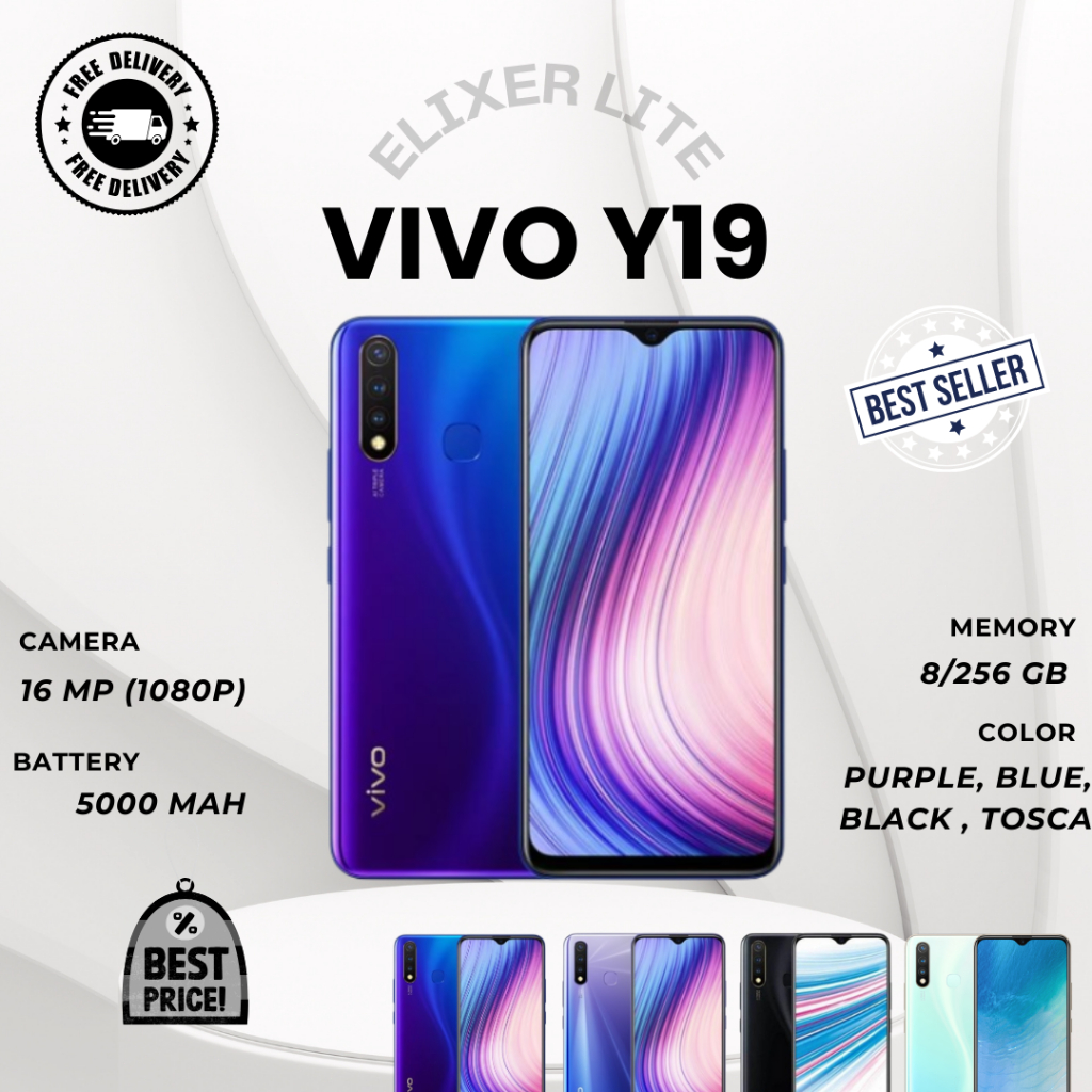 VIVO Y19 RAM 8/256 GB FULLSET DISKON