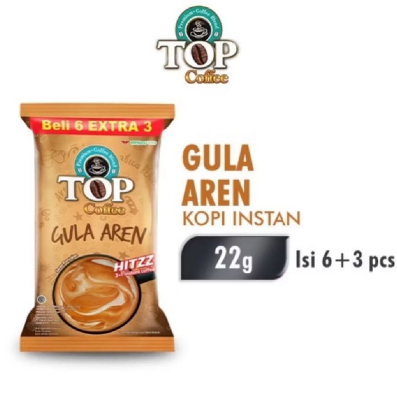 

top coffee gula aren pack 22g isi 6 + 3