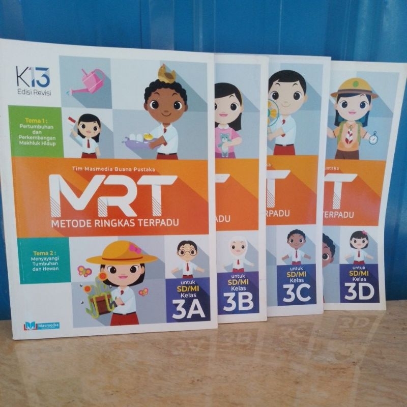 BUKU MRT METODE RINGKAS TERPADU 3A 3B 3C 3D UNTUK SD/MI KELAS 3-III KURIKULUM 2013 EDISI REVISI