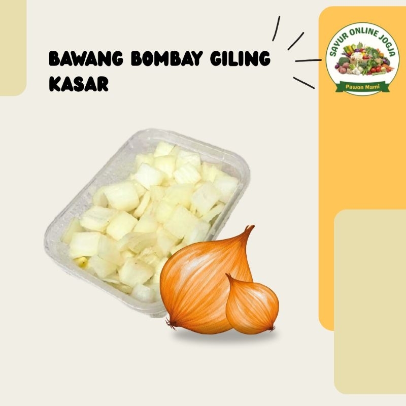 

Bawang bombai Cincang 100gr - PAWON MAMI SAYUR ONLINE JOGJA