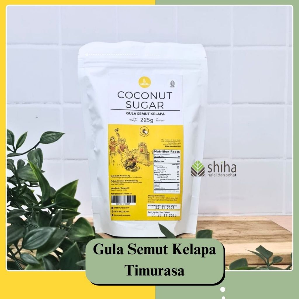 

SHIHA - Gula Semut Kelapa Bubuk Crystal Coconut Sugar Timurasa 225gr |