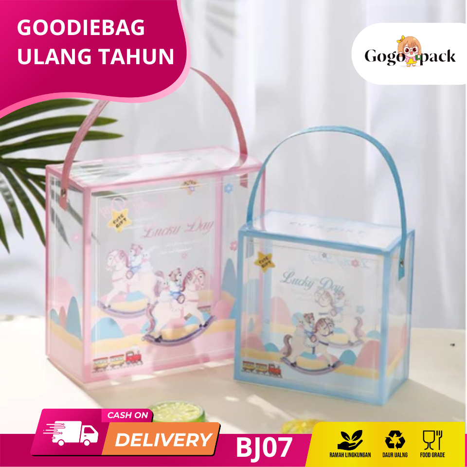 

Goodiebag ultah / Goodiebag manyue / Souvenir ultah anak / Goodiebag ultah anak Box mika transparan hampers goodiebag birthday ulang tahun BJ03-BJ07
